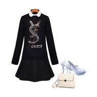 NEW ELEGANCE 2-PIECE ALIKE DRESS