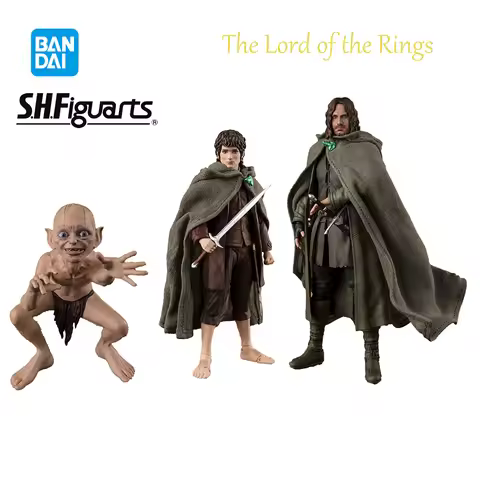 In stock Bandai S.H.Figuarts Aragorn (Lord of the Rings) Frodo Baggins & Gollum (The Lord of the Rin