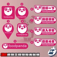 food panda 3M Sticker Reflective foodpanda Delivery Car Waterproof Sunscreen Warning Safety