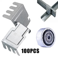 100PCS W Clip Wclip Metal Furring Wall Clip Double Furring Clip for Ceiling Work C-Channel Fitting