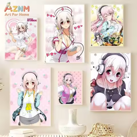 1PC ， S-Super S-Sonico Poster Picture Canvas Painting Wall Art Home Decoration Print For Living Room