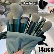 14 ชิ้น ชุดแปรงแต่งหน้ามืออาชีพ, ขนแปรงไนลอน, ด้ามจับ ABS | ประกอบด้วยแปรงรองพื้น, แปรงคอนทัวร์, แปร