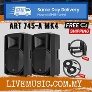 RCF ART 745-A MK4 - 15" 2-Way 1400W Active Speaker With Speaker Stand And Cable -Each / Pair ( ART745A / ART745 )