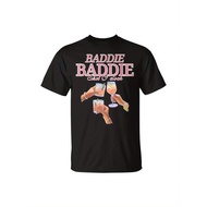 Baddie Baddie Shot Oclock Fashion Alcohol Lovers Elegant Printed Novelty T-shirt-High Quality Cotton
