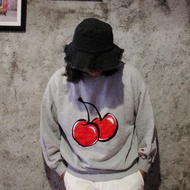 jaket vintage crewneck hoodie kirsh big cherry embroidery