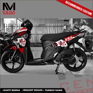 Sticker Decal Soul GT 125 Full Body, Sticker Mio Soul GT 125 Striping Soul GT 125 KABUKI