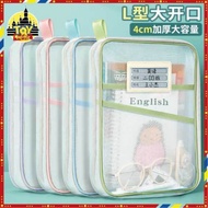 BUTUTU Mesh Zipper Pouch Bag, Large Capacity Nylon Mesh Transparent File Bag, Portable Transparent M