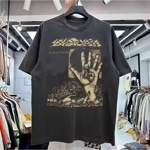 Dystopia band 90s T Shirt Black Men Size S 5XL UR646