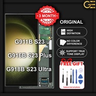Original Galaxy With Frame S23 / S23 Plus / S23 Ultra LCD Screen S911B S916B S918B and Digitizer Ass