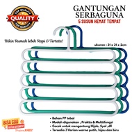 GANTUNGAN 5-Tier Clothes HANGER / 5-in-1 Hijab HANGER / 5-in-1 Multipurpose Hijab HANGER
