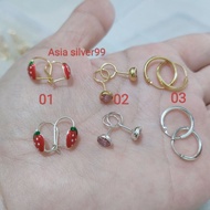 925 SILVER GOLD PLATED CHILDREN'S EARRINGS