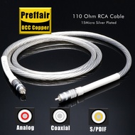 Coaxial Cable 75 Ohm Lotus Digital Coaxial DC Cable Audiophile Subwoofer Cable XLR Female to DC 2.1 