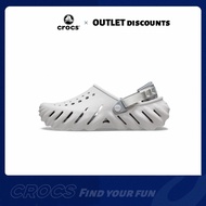 แท้ Crocs Echo Clog " Gray " Sports Sandals 207937 - 1FT