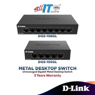 D-Link Unmanaged Gigabit Metal Desktop Switch DGS-105GL/DGS-108GL