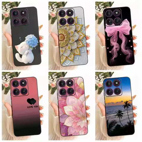 For Motorola Edge 60 Fusion Case Edge60 S Luxury Candy Painted Cover Soft Silicone Case For Motorola