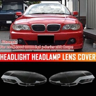 Car Headlight Lens for E46 3 Series 2DR Coupe 2003-2006 Lampshade Glass Lampcover Caps Shell Lamp Ca