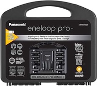 eneloop Panasonic K-KJ75KHC66A pro High Capacity Rechargeable Batteries Power Pack 6AA, 6AAA, Advanced Battery Charger with USB Charging Port and Plastic Storage Case