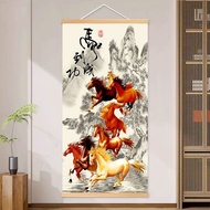 ❤❤ Eight Horses Horses Living Room Paintings Office Decoration Paintings Horses to Successful Entran