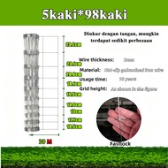 Fastlock Cyclone Fencing 4/5 x 50m Galvanized Steel Anti-Rust 2mm Mesh for Garden & Farm Security