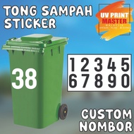STICKER PLOTTING TONG SAMPAH WATERPROOF / TONG AIR / TONG SAMPAH BERTUTUP