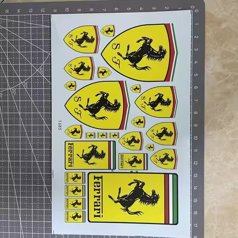 DIY Model Decal For Ferrari Model Car DIY Sticker Decorate For F-Ferrari 488 Roma Roma Spider 296 48