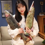 MXBEAUTY Simulation Fish Plush Pillow, Perch Grouper Cartoon Fish Plush Toy, Funny Stuffed Lovely So