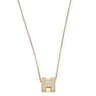 HERMES   Necklace gold/Ivory metal Women
