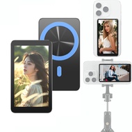 Vlog Selfie Monitor Screen, Magnetic Wireless Back Camera Monitor for iPhone & Android with 100FT Ra