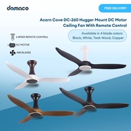Acorn Cove DC-260 Hugger Mount DC Motor Ceiling Fan With Remote Control