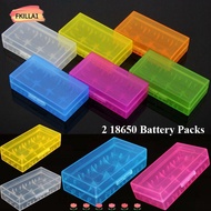 FKILLAONE Battery , Plastic Anti-slip 18650 Battery Box,  4 AA AA Portable Coloful Battery Holder St