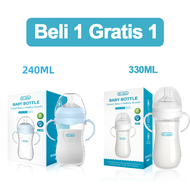 【Beli1 Gratis1】Dr.isla Botol susu bayi 0 6 tahun Natural Bottle Twin BPA Free 150ml+330ML Botol Susu