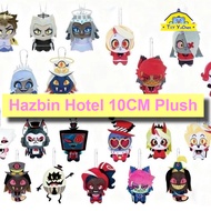 Hazbin Hotel Alastor 3 Vees Husk Angel Christmas 10CM Plush Keychain Stuffed Toy Soft Cotton Doll Ha