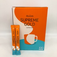 กาแฟ Maxim SUPREME GOLD 100 ซอง Coffee Mix กาแฟส่งตรงจากเกาหลี กาแฟแม๊กซิม กาแฟเกาหลี