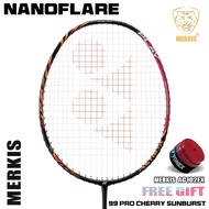 YONEX NANOFLARE 700 ไม้แบดมินตันเต็มรูปแบบคาร์บอนเดี่ยว 4 U 28 ปอนด์ 83 g