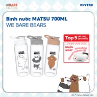 [We Bare Bears Collection] Matsu water bottle 700ml with 3 cute Bears pattern