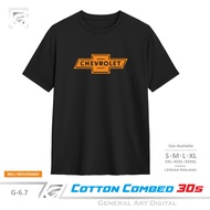 Baju Kaos Otomotif Chevrolet logo T-Shirt pria wanita kaos Chevrolet
