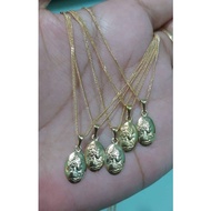 18K Saudi gold NECKLACE w/ CAMEO PENDANT ❤️ PAWNABLE & COD