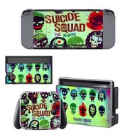 全新Suicide Squad Nintendo Switch保護貼 有趣貼紙 包主機2面+2個手掣) YSNS0695