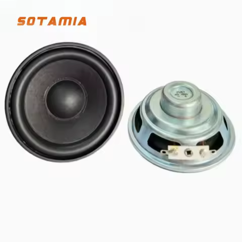 SOTAMIA 2Pcs 77mm Full Range Waterproof Speaker 4 Ohm 10W Low Frequency Dual Magnetic Loudspeaker DI