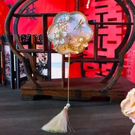 FANRI with Pendant Mini Chinese Fan Chinese Style Tassels Bridal Group Fan Photo Props Ancient Chine
