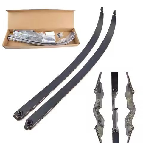 60inch Recurve Bow 25-55 lbs Archery Bow Right Hand Lamination Bow Limbs for Outdoor Sports Hunting 