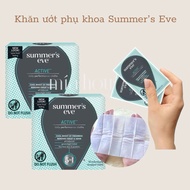 1 RETAIL PACKAGE - Summer's Eve intimate hygiene wet wipes, gynecological tissues, cleaning and deod