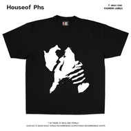 T-shirt with abstract kissing motifs, 100% cotton, unisex,