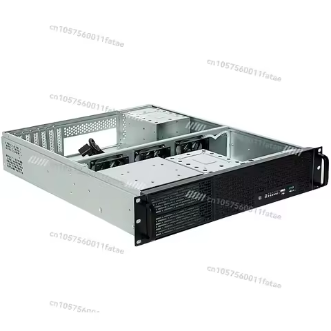 19-Inch industrial rack-mounted chassis 2U 6-bay secure ATX server chassis with fan 5.25 disc 650mm 
