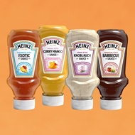 Heinz Tomato Ketchup / Mustard / Burger Sauce / Hot Chili / Steak / Jalapeno  / Garlic Aioli ( 200g 