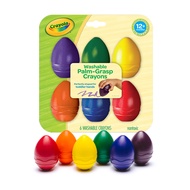 [American Crayola Crayola] Toddler Washable Master Egg-Shaped Crayon 6 Colors|Specially Designed For