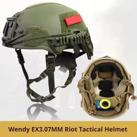 Tactical Wendy Helmet 3.0 Airsoft Gear with Double Spongy Pad Hanging Suspension System And Chin Str