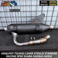 KNALPOT TSUKIGI MIO J XRIDE 115 MIO SOUL GT 115 FINO 115 XRIDE 115 LEHER STENLIS MODEL VND KNALPOT B