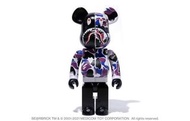 Bearbrick Bape camo purple Hong Kong 1000%