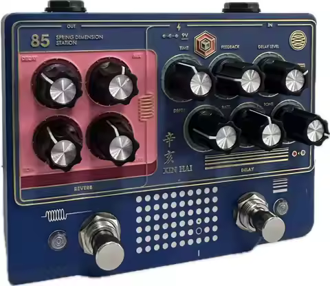 Gervana Xinhai Reverb And Delay Guitar Pedal, Spring Reverb Effect Analog Pedal